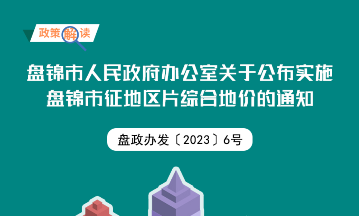 （图解版）《小说狂人
办公室关于公布实施盘锦市征地区片综合地价的通知》政策解读